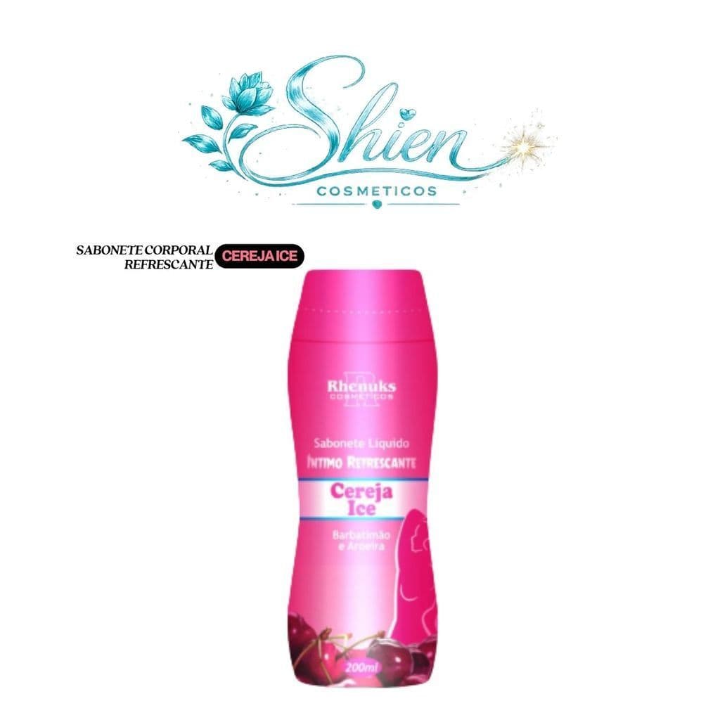 Sabonete Líquido Íntimo Refrescante Cereja Ice 200Ml Rhenuks (Afilhado)