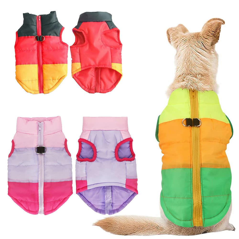Inverno Colete Roupas Para Cães De Estimação Casaco À Prova De Vento Jaqueta De Cachorro
