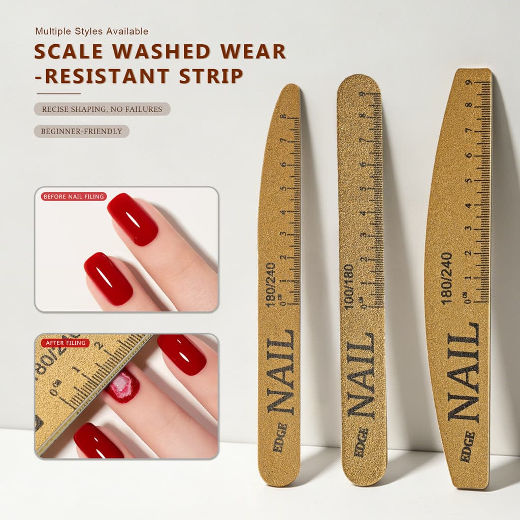 Nail polishing strip, nail shaping strip, sponge polishing strip, nail file, graduated sanding strip, suitable tools for