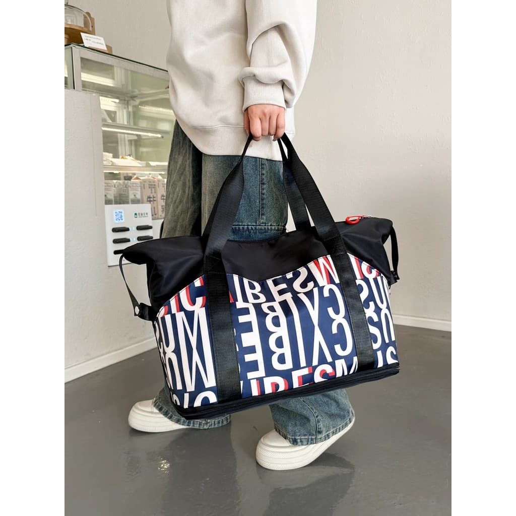 Bolsa de viagem feminina de curta distância, bolsa de ombro para passeio, mala de armazenamento portátil para maternidad