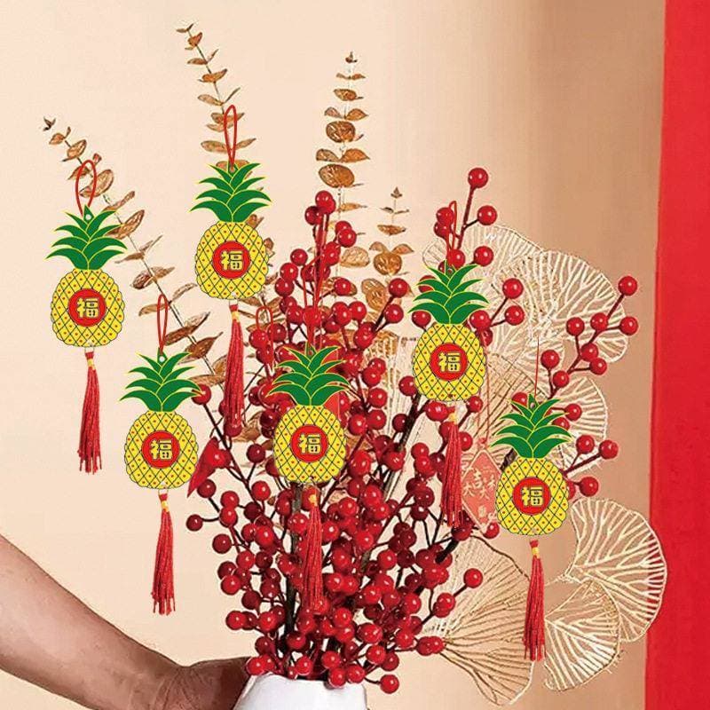 2026 novo estilo transfronteiriço exportação fortuna frutas decoração sala de estar interior ano novo cavalo ano pingent