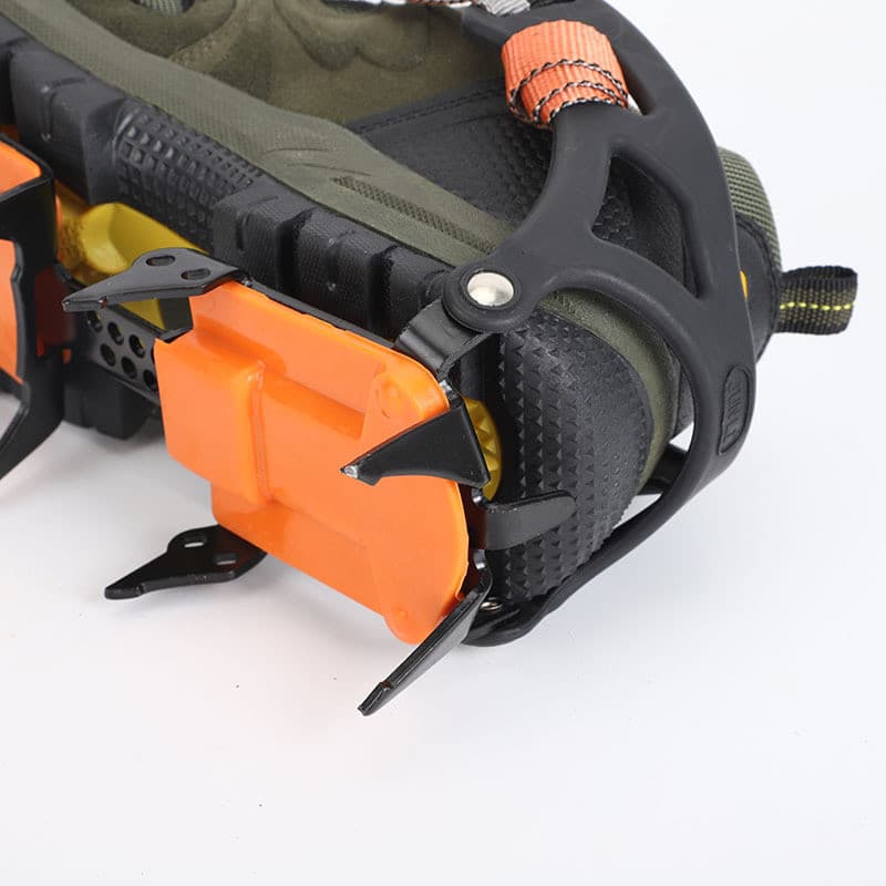 Grampos de doze dentes profissional neve montanha escalada antiderrapante sapato capa 12 dentes empacotado Cass