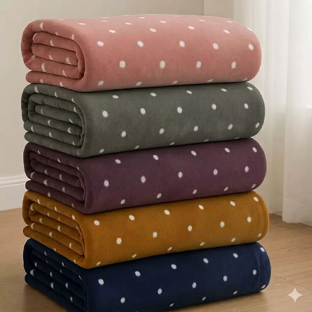 Manta Cobertor Infantil Casal Queen Mantinha Inverno Microfibra Plush Antialérgico Quentinho Estampada Poá Promoção
