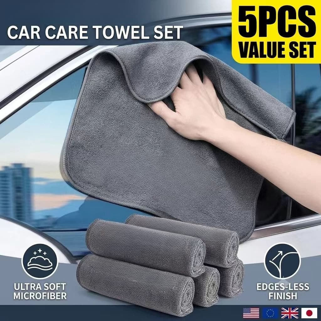 Toalha De Lavagem De Carro De Microfibra-Absorção De Água De Pano De Secagem De Limpeza Automática
