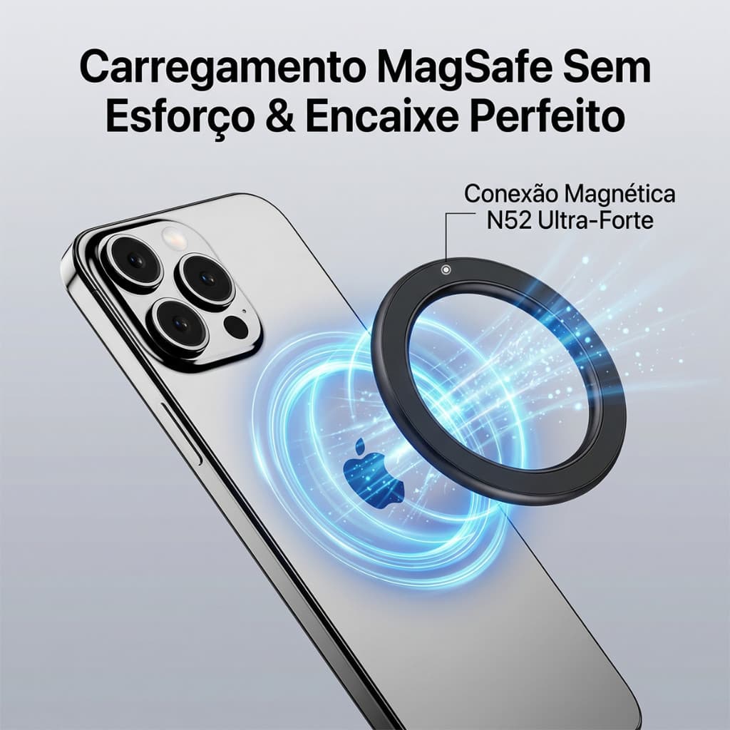 HREBOS x HEYOO Aro magnético universal compatível celular tablet design leve compacto
