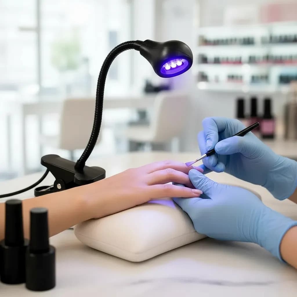 Mini Cabine Led Uv Secador 18w Prata Portátil Para Unhas Gel