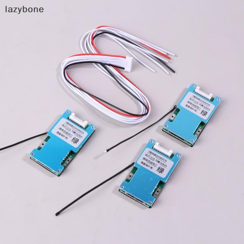BMS 7S 24V 15/20/25A Li-ion Lithium 18650 Bateria Placa De Proteção De Carga Com Temperatura Balanceada