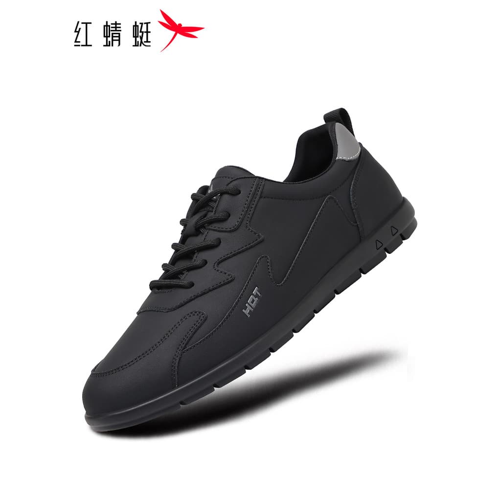 Libélula vermelha sapatos masculinos primavera verão sapatos preto sola macia Forrest Gump esportes sapatos casuais têni