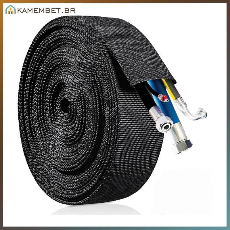 Manga Protetora De Mangueira Hidráulica kam Nylon 10mm 50mm Guarda Para Tubo De Óleo De Carro Proteção Resistente Ao Des