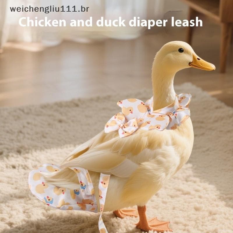 #             Coleira ajustável com design de desenho animado Weicheng, adequada para gansos, galinhas e patos, vem com
