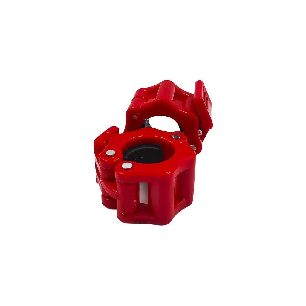 Par Presilhas P Barra Academia 28mm Anilha Peso Cor Vermelho