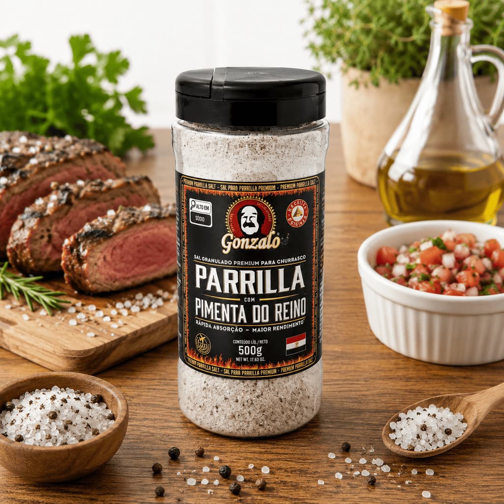 Sal Parrilla com Pimenta do Reino Gonzalo 500g