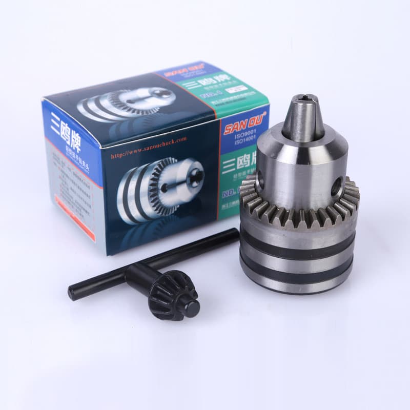 Mandril de Perfuração Sanou com Trava Automática, Tipo Chave, para Furadeira Manual, Esmerilhadeira Angular, Martelete E