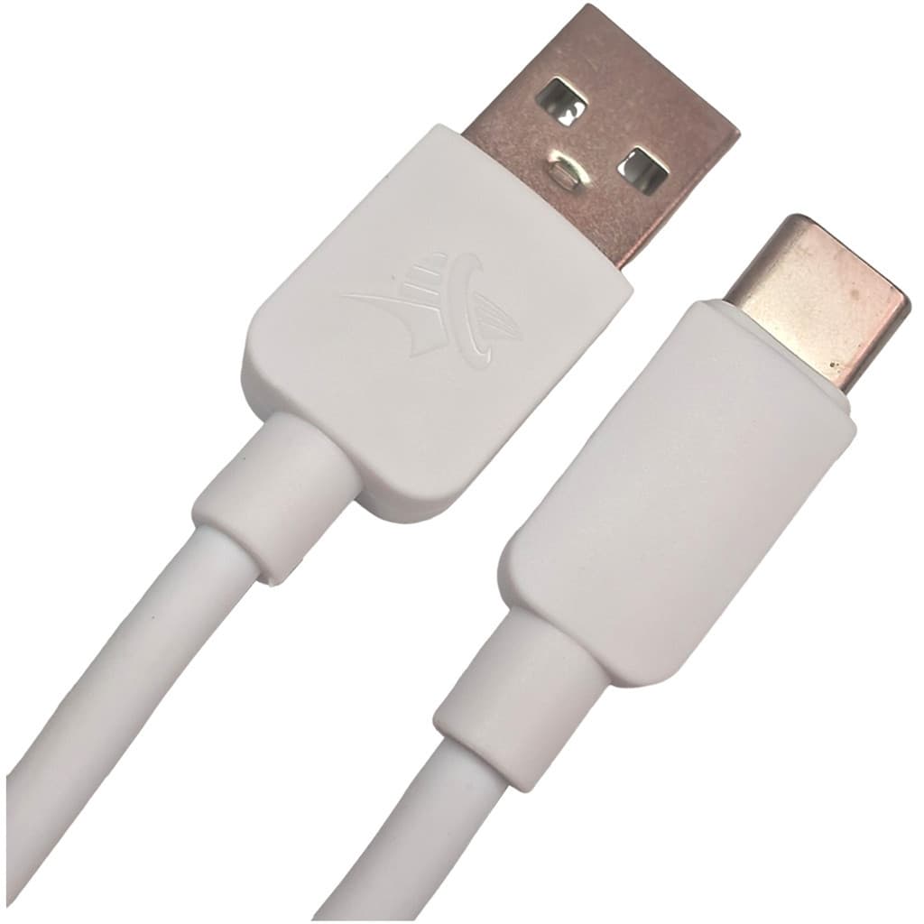 Cabo De Dados USB USB-C Tipo-C Carregamento Rápido Eficiente PEI-J67-3 Branco 100cm Peining