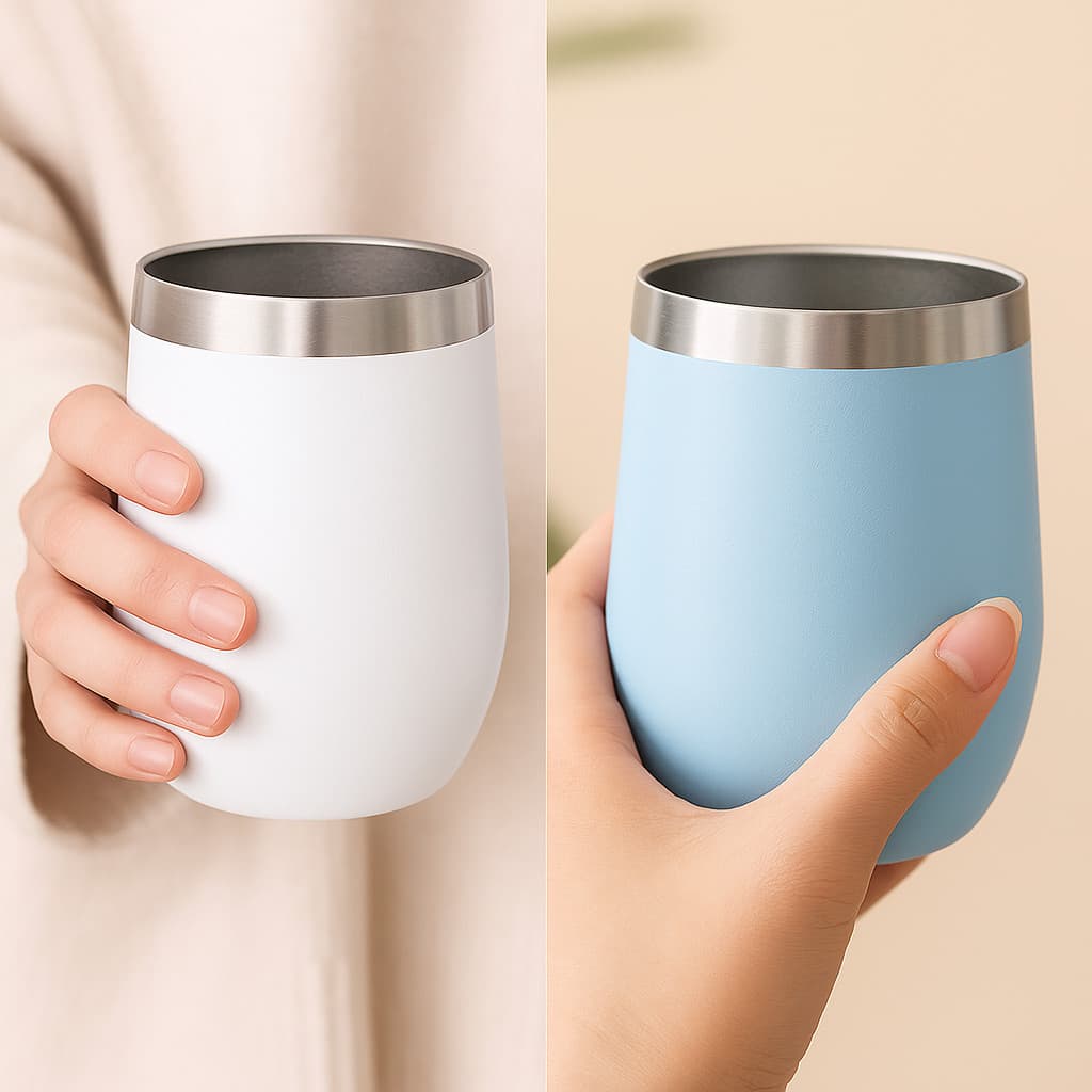 Copo Cuia Térmica Em Inox 350ml Tampa Acrílica Portátil Varias Cores Para Viagem Trabalho Academia
