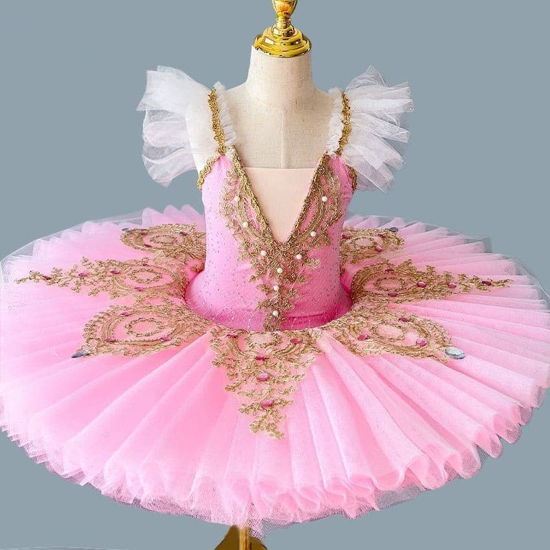 [Estoque pronto] Fantasia de dança infantil saia de gaze fantasia de Performance fantasia de dança de balé