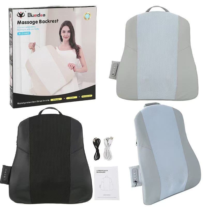 Massageador Almofada Encosto Relaxamento Terapia Shiatsu Com Aquecimento PREMIUM