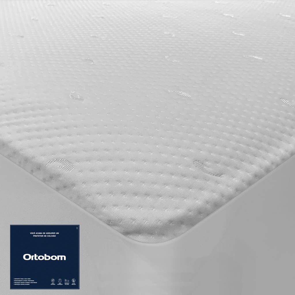 Protetor Impermeável Jacquard 45 cm Ortobom – Solteiro (088 x 188)