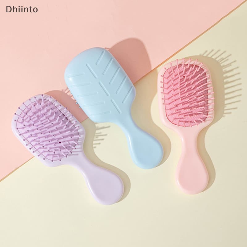 [Dhiint] Macaron Pente Almofada De Ar Colorida Airbag Anti-Estático Mini Escova De Cabelo Portátil Ferramenta De Estilo