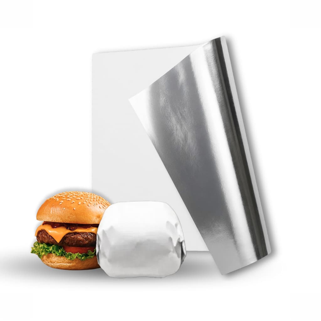 Papel Acoplado Para Lanches, Hamburguer Anti Gordura Térmico Delivery 30x38 C/ 250un Branco