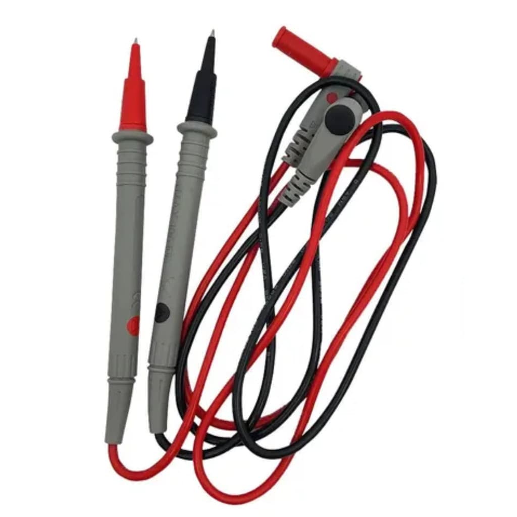 Par de Pontas de Prova para Multímetro 1m Silicone Alta Flexibilidade 1000V 20A Profissional