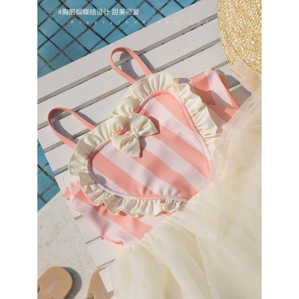 Meninas uma peça influenciador princesa saia maiô moda menina bebê bonito maiô moda menina crianças maiô