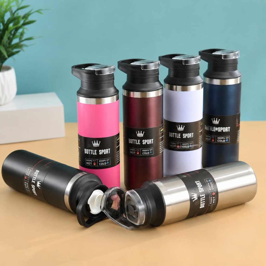 Garrafa Térmica Aço Inox a Vácuo 450ml Resistente