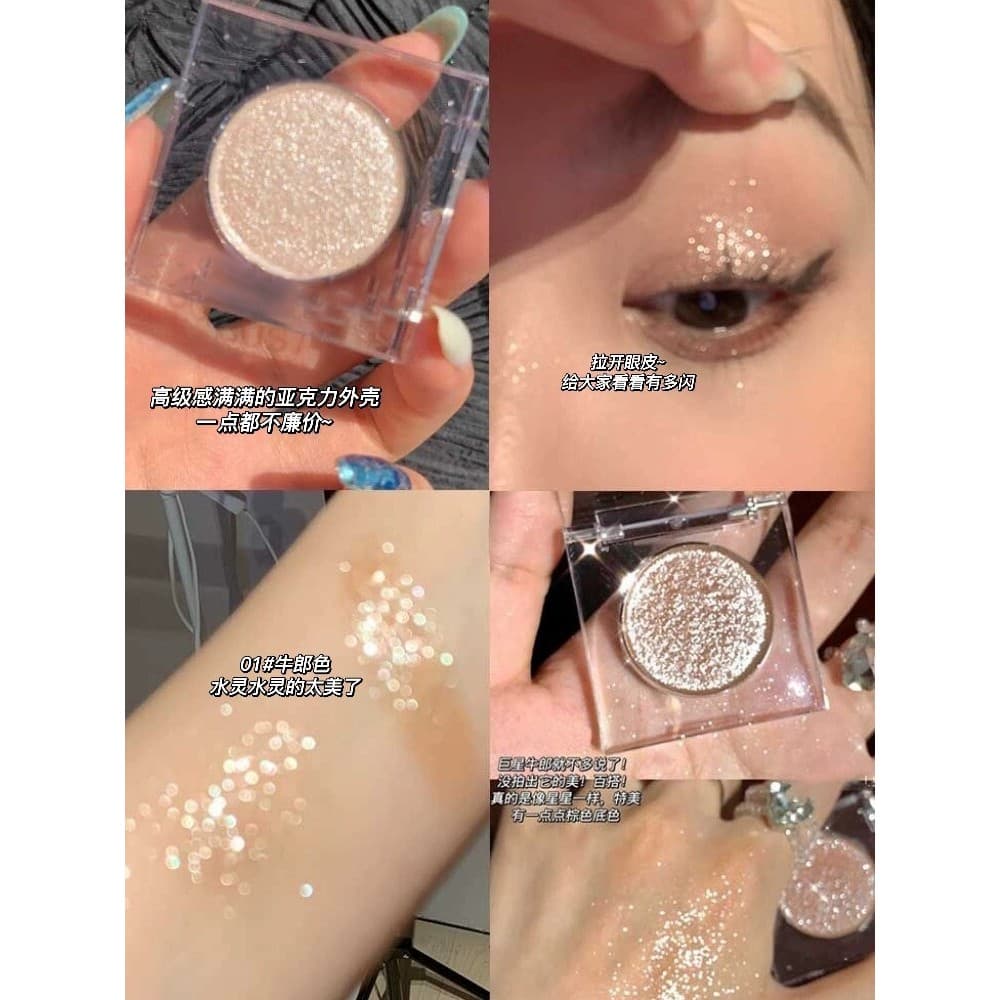 Glitter sombra lantejoulas glitter pó monocromático brilho olhos alto brilho fino brilho Flash