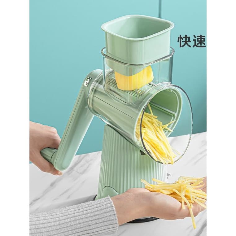 Novo estilo multifuncional rolo cortador de legumes manivela conveniente cozinha ferramenta útil vegetal batata triturad