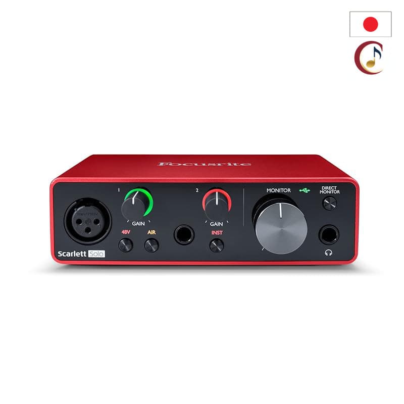 Focusrite audio interface, 2-in/2-out, 24-bit/192 kHz, Scarlett Solo (3rd Gen) [Japan domestic genuine product]/From Jap
