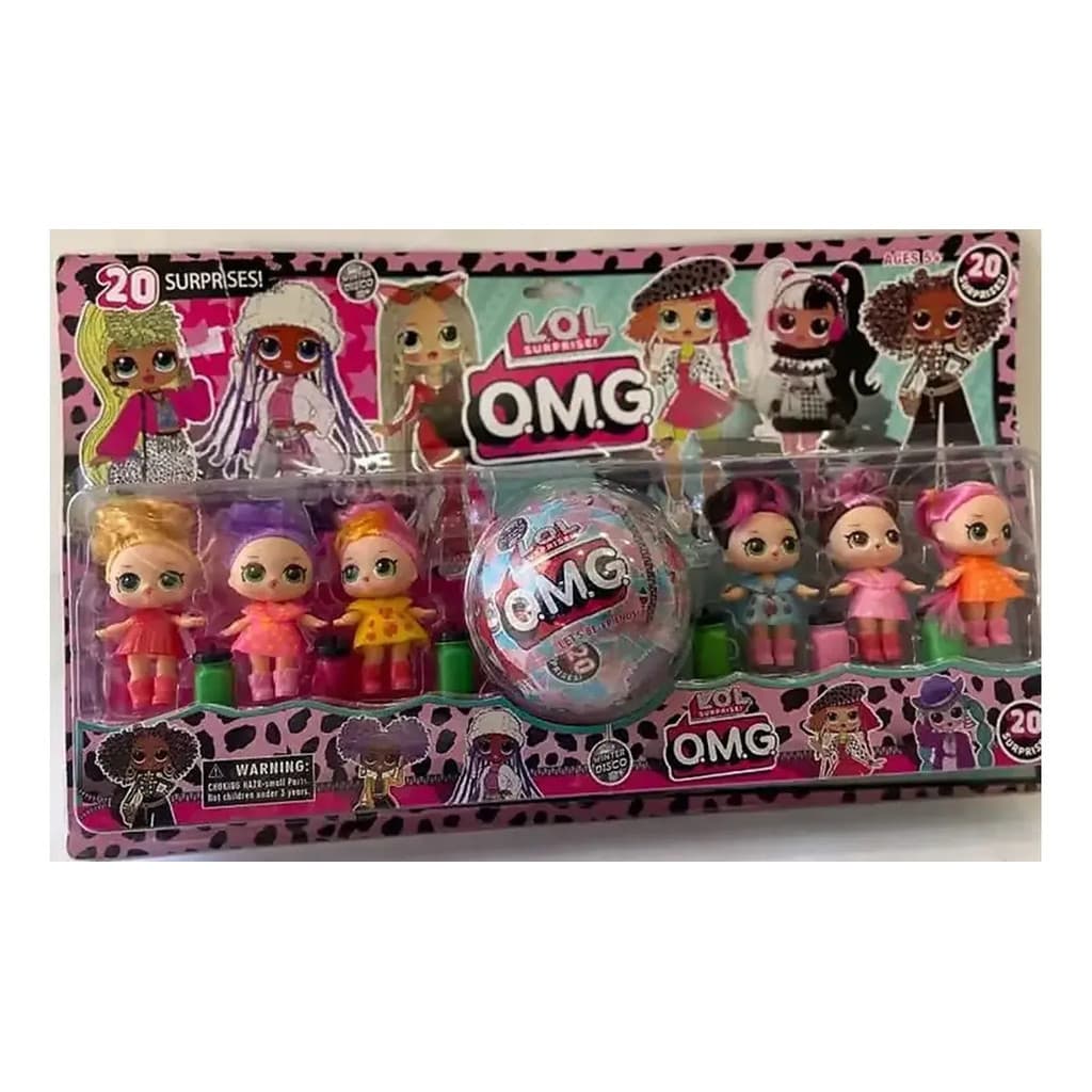Kit Lol 6 Bonecas Com Acessórios + Esfera Surprise