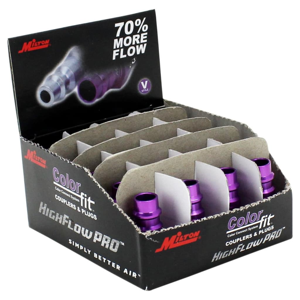 Kit 20 Plug Engate Rápido V Style 1/4 NPT Fêmea Milton