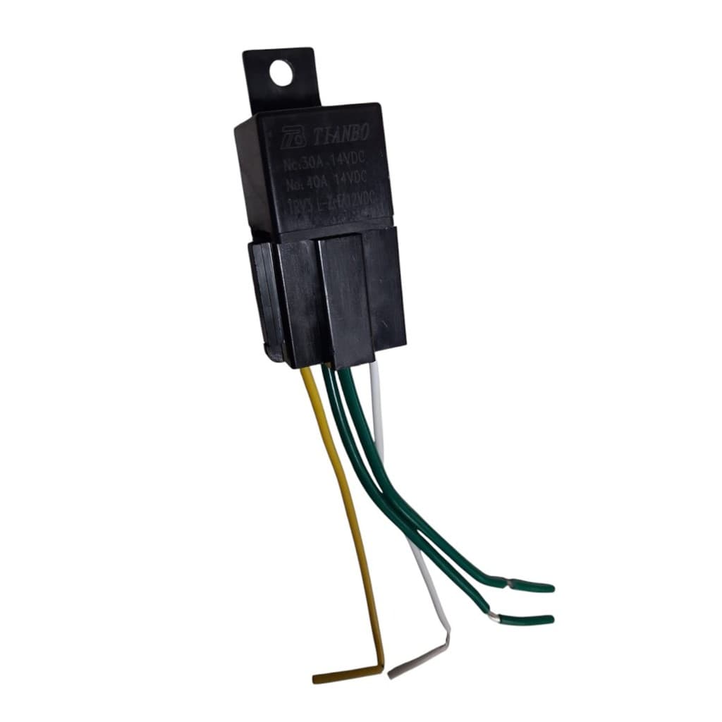 Rele Auxiliar Automotivo 4 Pino Universal 12v 40a Chicote