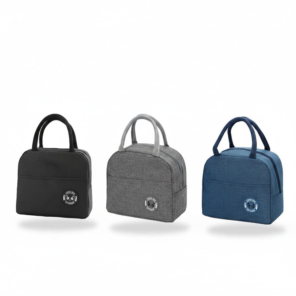Bolsa Térmica Lancheira Premium Marmita com Bolso Lateral Reforçada para Alimentos e Bebidas Is