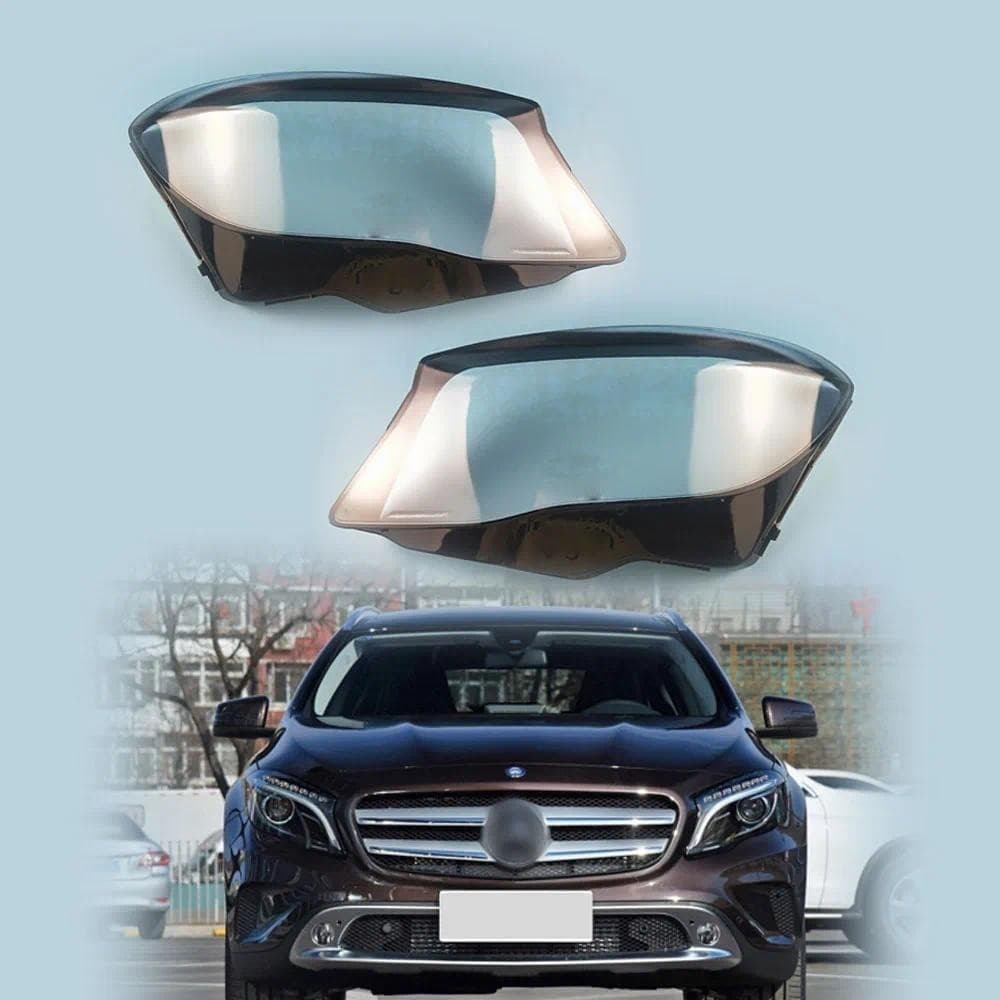 Par Para Benz W156 GLA GLA200 GLA220 GLA260 2015 2016 2017 Abajures Do Carro Faróis Capa Lente