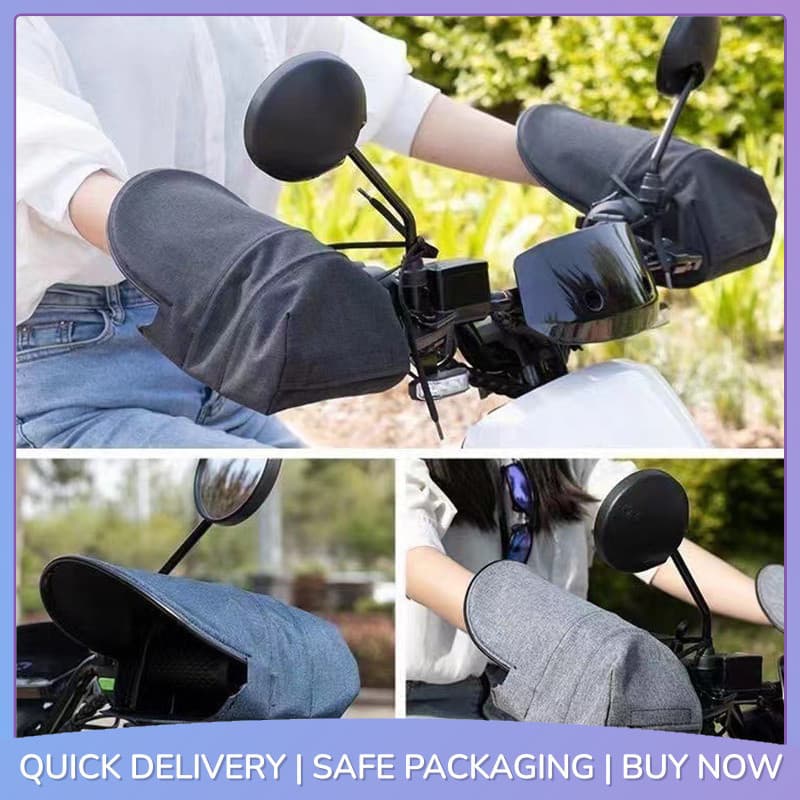 < PQ > 1 Par De Luvas Para Guidão De Motocicleta , À Prova D'água De Vento , Proteção Solar A Maioria Das Motos , Scoote