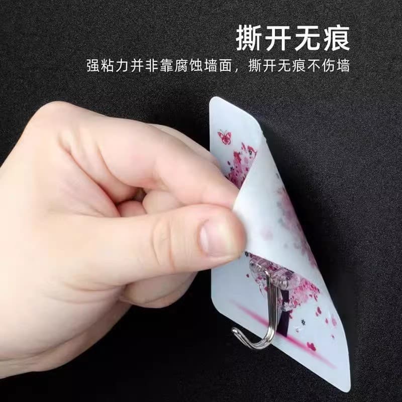Gancho adesivo forte para montagem na parede, suporte de ventosa resistente sem furos, gancho de cozinha, gancho adesivo