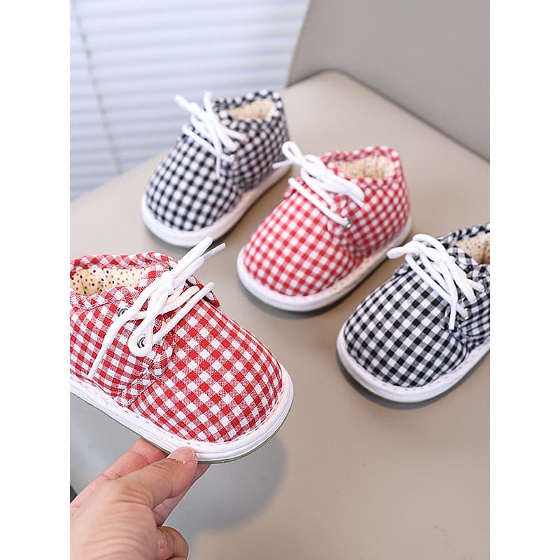 Crianças sapatos de algodão feitos à mão 1-4 anos de idade Melaleuca sola sapatos de algodão do bebê inverno respirável