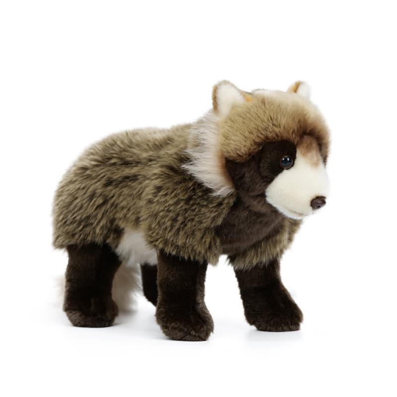 Bicho De Pelúcia Para Cachorro Guaxinim-Brinquedo Realista , Boneca Macia E Abraçável , Lindo Presente De Aniversário ,