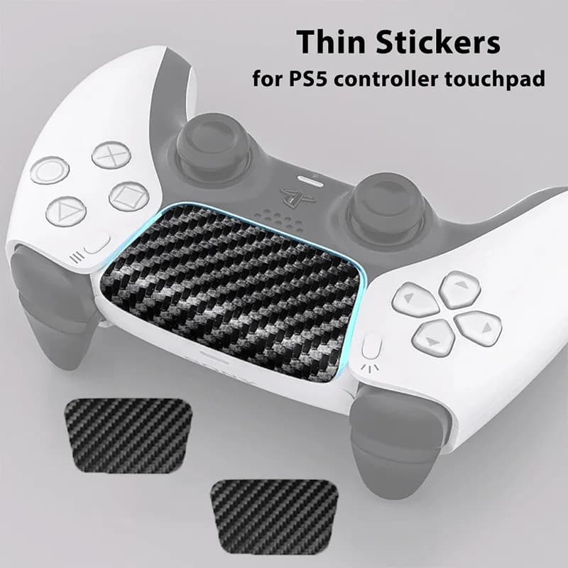 Adesivos para Controle PS5, Adesivo de Cor Sólida e Múltiplas Texturas para Protetor de Touchpad do Playstation 5 (2 peç