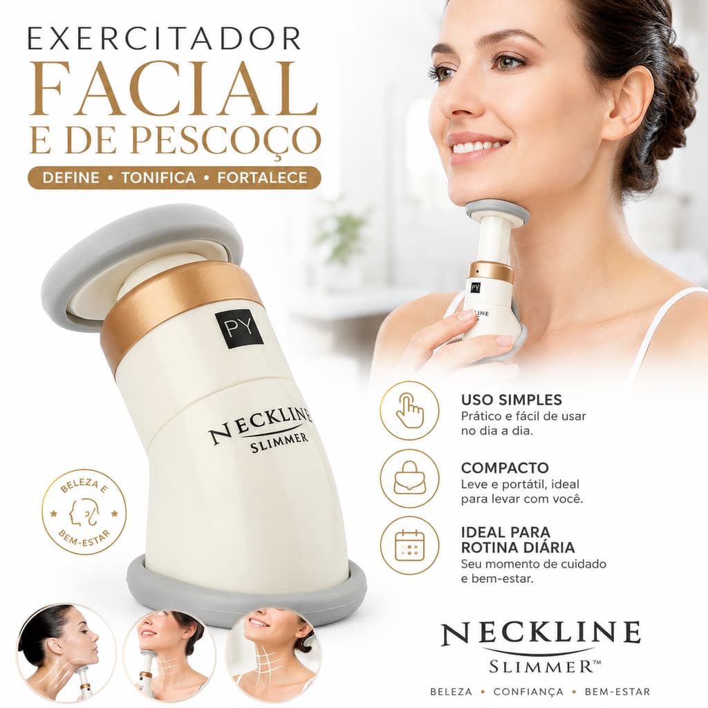 Aparelho Tira Papada Redutor Medidas Do Pescoço Massagem