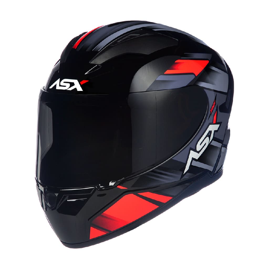 Capacete De Moto City Start Brilho Cor Preto/Vermelho/Cinza