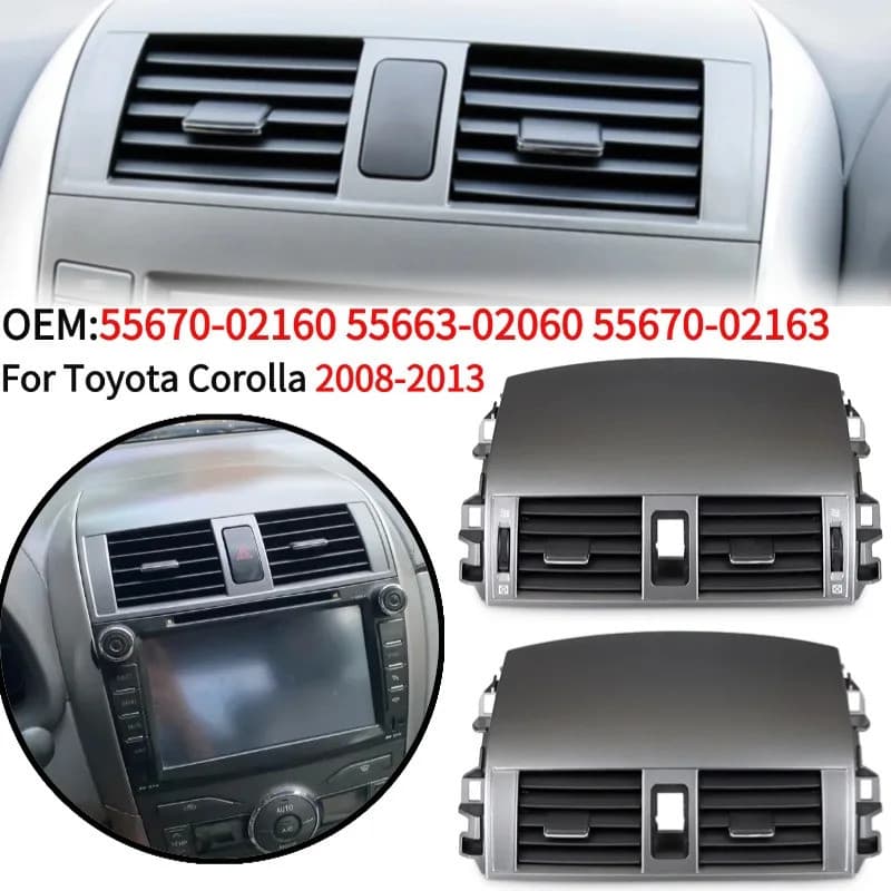 Tampa da Grelha do Painel de Saída de Ar Condicionado Automotivo para Toyota Corolla Altis E15 2007 2008 2009 2010 2011