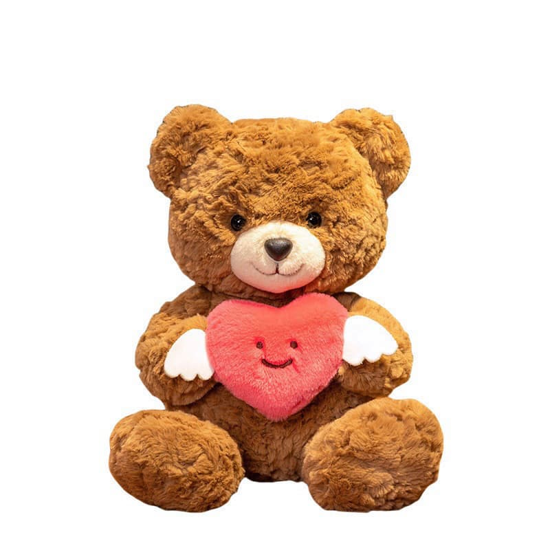 Coração abraço urso de pelúcia boneca brinquedo de pelúcia amor coração abraço urso boneca Muppet presente do dia dos na