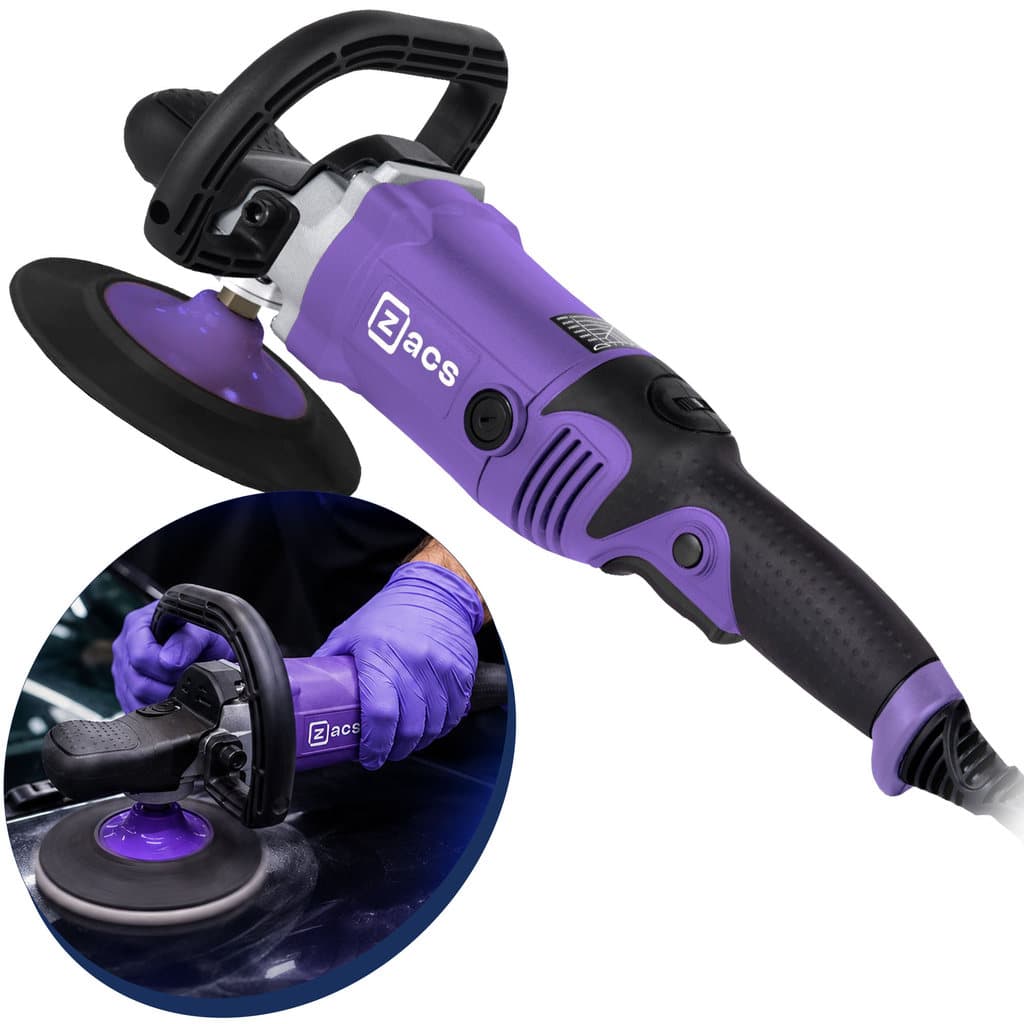 Politriz Rotativa 1650W 220V Zacs Automotivo Detailing Profissional Premium Alta Qualidade
