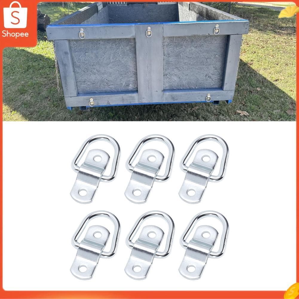 Hap Fesjoy Sturdy Design 1/4 D Ring Anchor Amarração para motocicletas ATVs caminhões utilitários 6 unidades