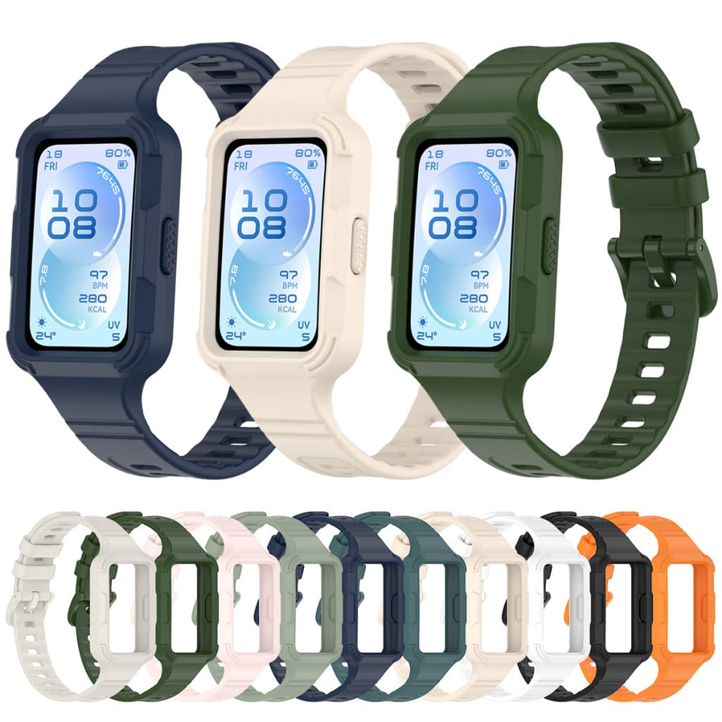 Para Huawei Banda 11 Pulseira De Silicone Caso Protetor Cinta Estilo Integrado Pulseiras Substituição