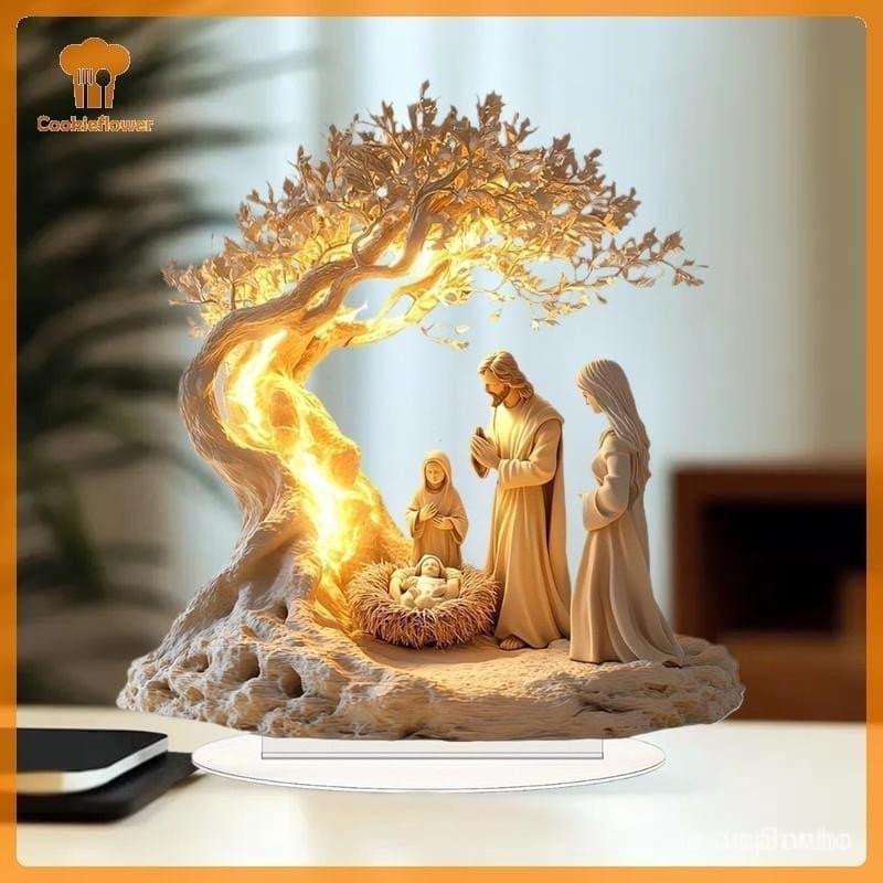 Decorações de Jantar de Natal CKFR 2D em Acrílico Plano Decoração de Mesa de Natal Novo Produto