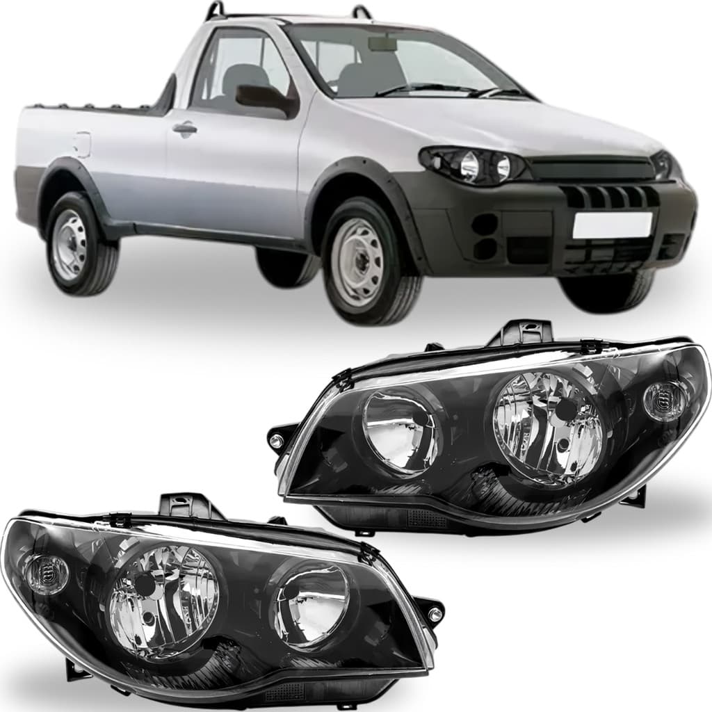 PAR FAROL STRADA G3 2010 2011 A 2015 PRETO CANHAO PRETO
