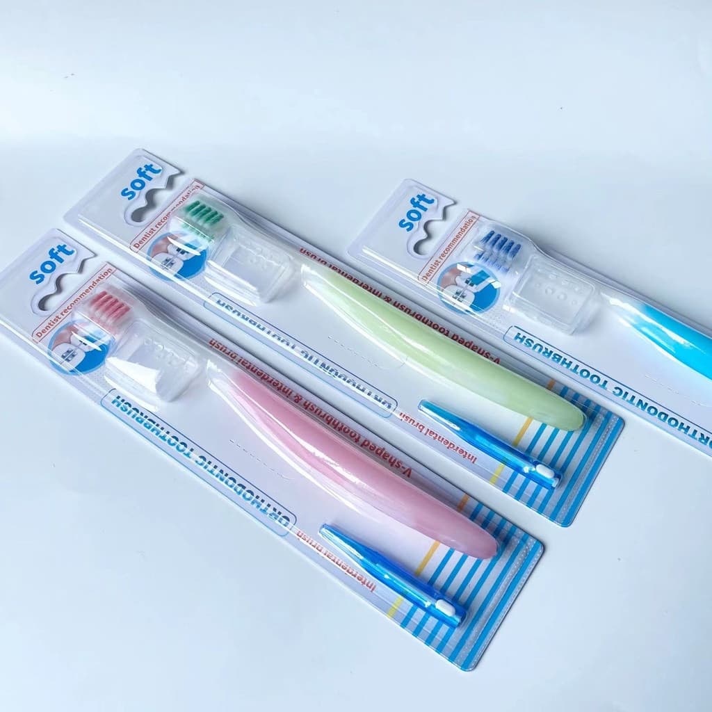 Recomendação De Dentista Escova De Dentes Ortodôntica Em Forma De V E interdental